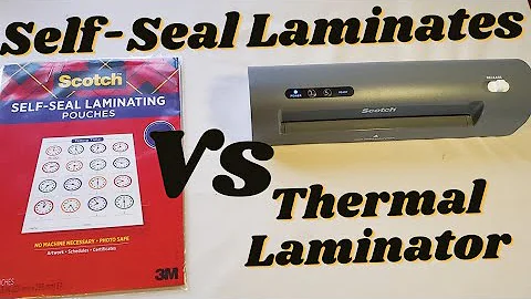 LAMINATOR VS SELF-SEALING LAMINATES |( + TUTORIAL)