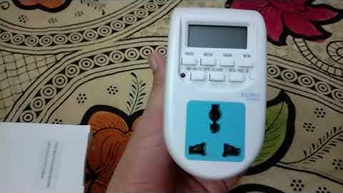 Euro Timer Switch AUTOMATIC working and programming.