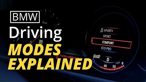 BMW Driving Modes Explained – ECO Pro, Comfort, Sport, Sport +