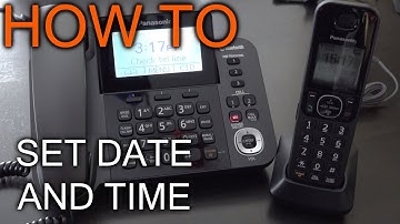 How to set Date and Time On Panasonic Phone