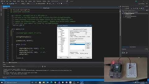 Visual C++ and RPi3 blinking LED without hard coded export command