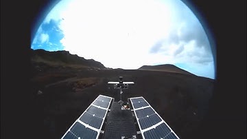 Field Demonstration of Solar-Powered Wheeled Mobile Robot “Ashtava”