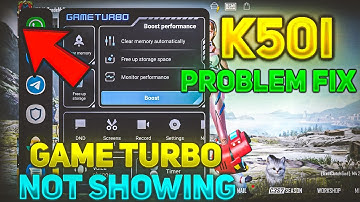 Redmi k50i game turbo not showing problem fix
