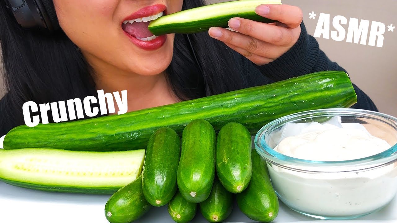 ** ASMR CUCUMBER ** Crunchy Eating Sounds | Baby Cucumbers | No Talking