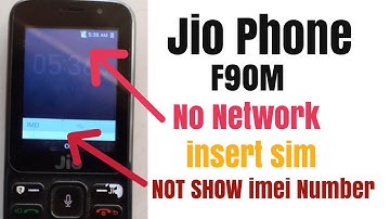 Jio f90m NO Network Insert Sim & imei Solution 100%