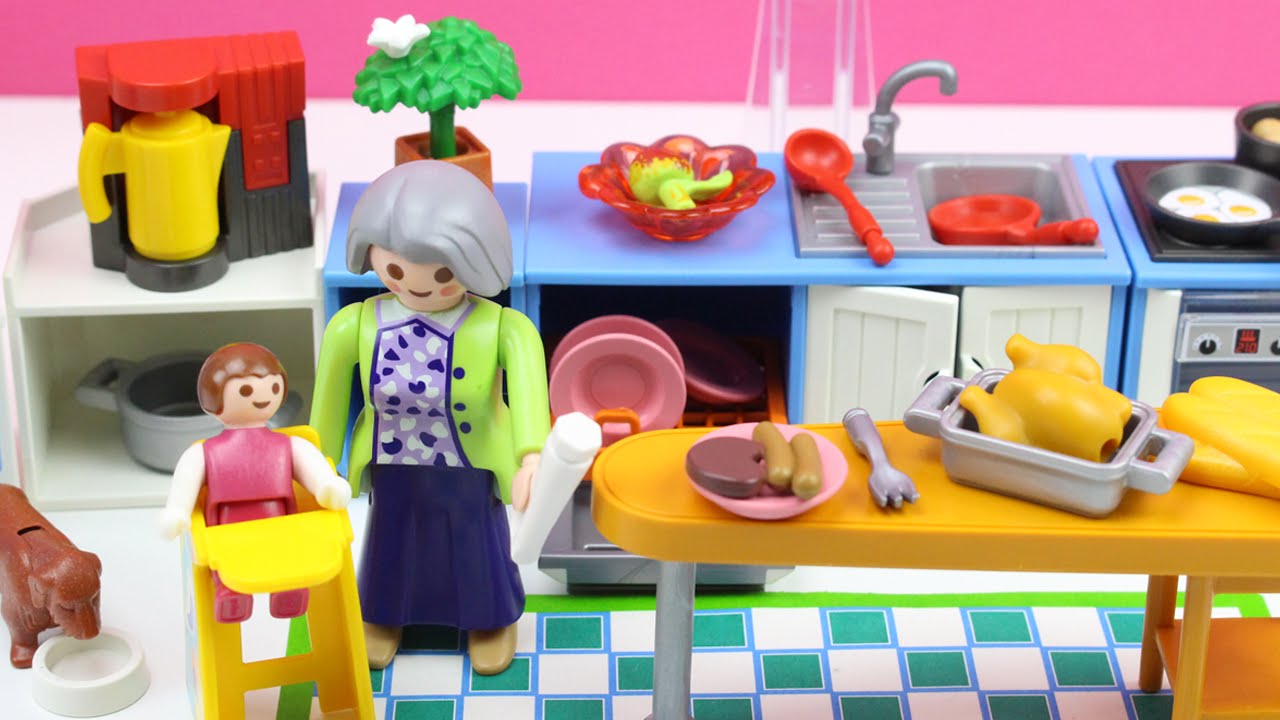 télex Miedo a morir tira Cocina de Playmobil 5329 Serie Rosa | Juguetes de Playmobil en español |  Juguetes de cocina niñas - YouTube