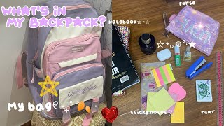 What’s in my BACKPACK 🎒| high school edition*