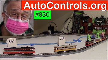 830 Automatic DCC Train Control, 5 N Ga. Streetcars, 1 loop, 2 detectors, No Blocks, NCE  Mini-Panel