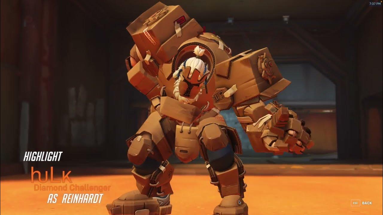 New Cardboard Reinhardt skin! YouTube