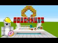 Minecraft Tutorial: How To Make A Dougnut / Donut Stand &quot;City Build 2021&quot;