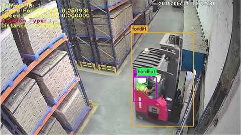 detection of human, hardhat and forklift