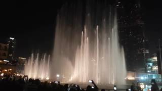 The Dubai Fountain at Dubai Mall