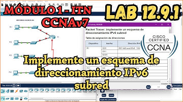 12.9.1 Packet tracer - Implemente un esquema de direccionamiento IPv6 subred (Resolución)
