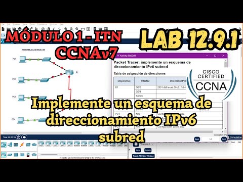 12.9.1 Packet tracer - Implemente un esquema de direccionamiento IPv6 subred (Resolución)