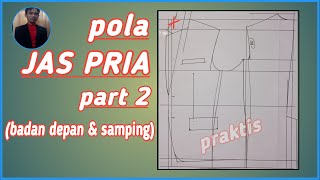 Cara membuat pola jas bagi pemula - part 2