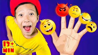 finger family emoji song more kids songs and nursery rhymes