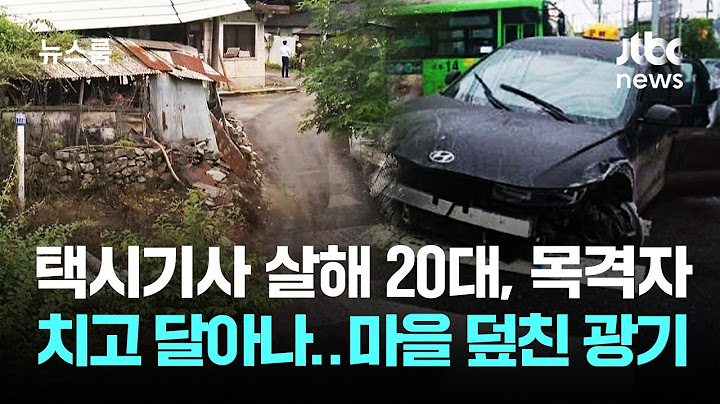 택시기사 살해 20대, 목격자도 치고 달아나…마을 덮친 광기 / JTBC 뉴스룸