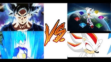 SSF 2 MOD:Goku UI And Vegeta SSGSS VS Hyper Sonic And Hyper Shadow