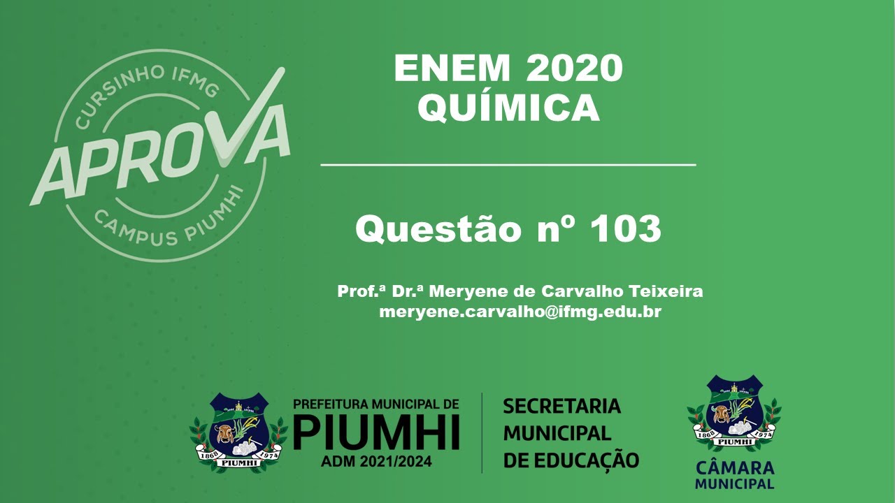 UNIFOR 2020 questão 46 - Estuda.com ENEM