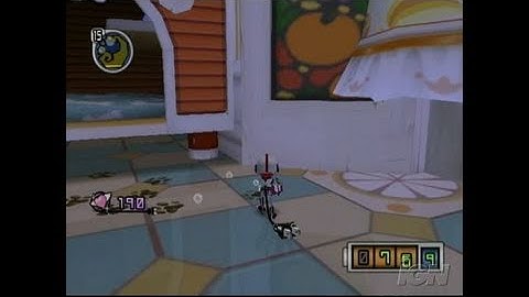 Chibi-Robo GameCube Gameplay - Cleaning up