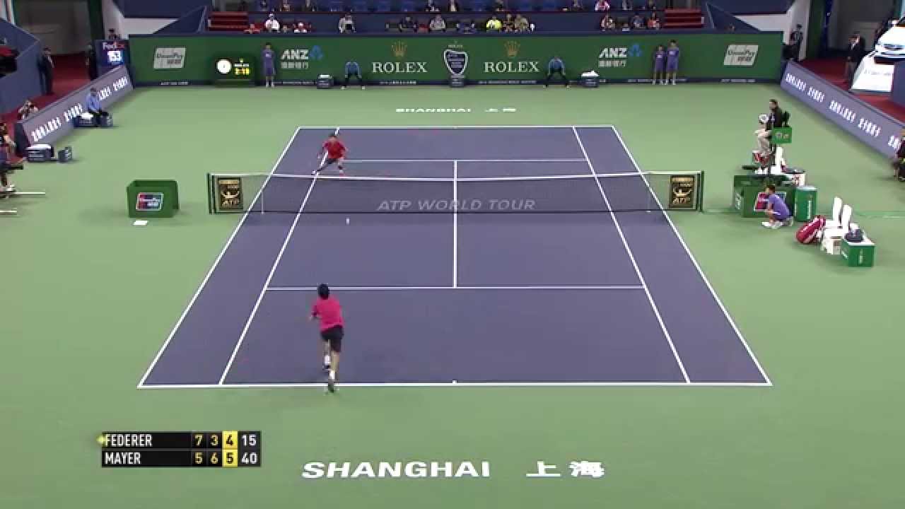 Roger Federer's Dramatic Match Point Save In Shanghai - YouTube