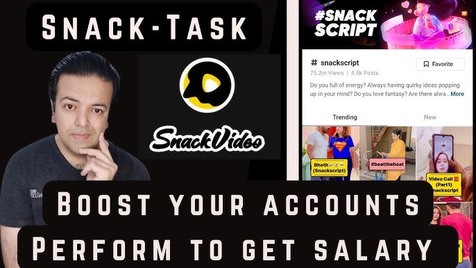 Snack video App Complete Tasks to Get Big Amount of kwai golds option  Missing Problem Solve 