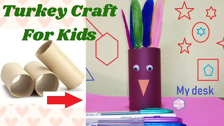 Amazing Turkey Craft For Kids !!Toilet Paper Roll Pen Holder!! DIY