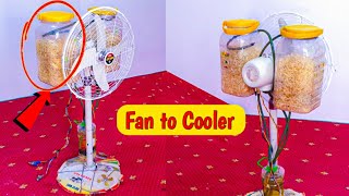 Unique Ideas Fan Convert to Air Cooler. Fan To Ac #invention