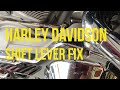 How To, Harley Davidson Loose Transmission shift lever Fix 15 minute.
