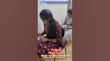 🔥 Python Mock Exam | Besant Technologies Siruseri | Boost Your Coding & Interview Skills | Chennai🔥