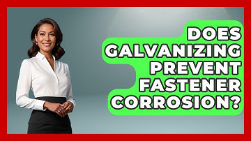 Does Galvanizing Prevent Fastener Corrosion? - How It Comes Together