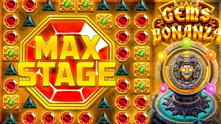 x10 MAX STAGE ON GEMS BONANZA SLOT!! (BIGGEST WIN)