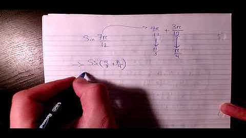 Trigonometry  how to solve Sin(7π)/12