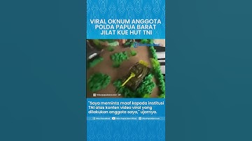 Oknum Polisi Jilat Kue HUT ke-77 TNI, Dirlantas Polda Papua Barat: Saya Minta Maaf ke Institusi TNI