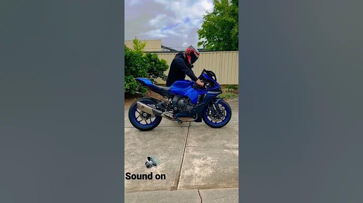 Yamaha R1 2022  Akrapovic exhaust sound full system #r1 #yamaha #yzfamily
