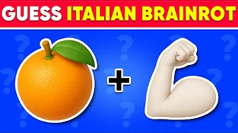 Guess the ITALIAN BRAINROT Animals by Emojis | Brainrot Meme Quiz | U Din Din Dun, Tung Tung Sahur