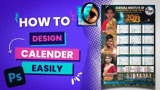 How to design Wall Calendar || Photoshop Calender design || Assamese photoshop tutorial || PS Design screenshot 5