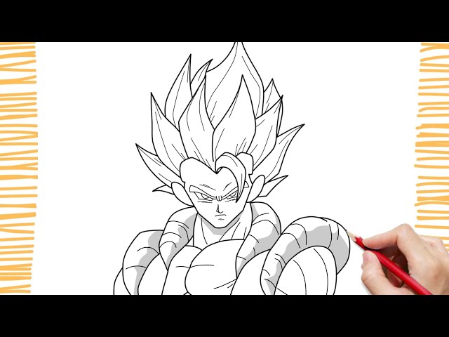 gogeta-DBZ-lineart  Goku desenho, Desenhos dragonball, Desenhos de anime