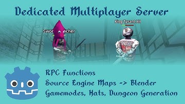 Showcase of a Multiplayer Game with Dedicated Server in Godot 4 - source code in description