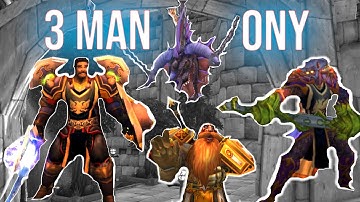 World first 3 man Onyxia! World of Warcraft Classic