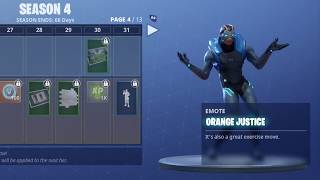 Orange justice for 1 hour. is a new dance emote in fortnite season 4.
an hour!