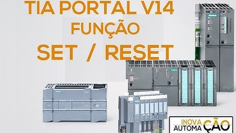 SET e RESET Função em Ladder  PLC / CLP Siemens Tia Portal