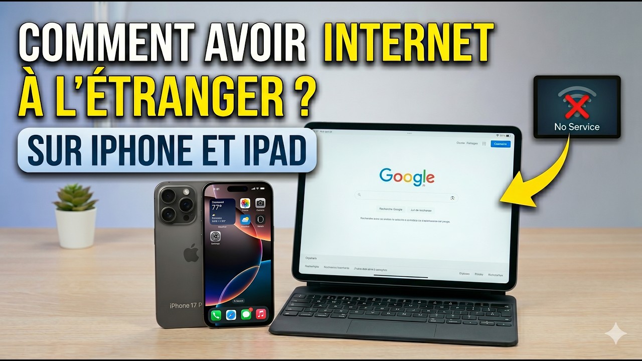 Avoir internet à l'étranger sur iPhone et iPad - YouTube