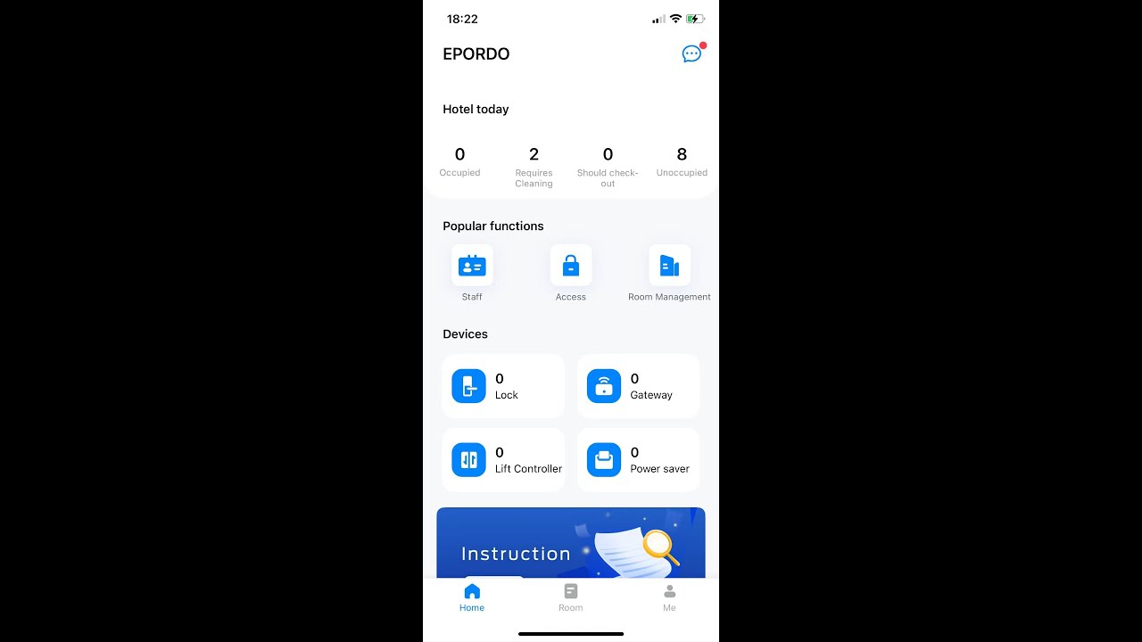 TT Hotel card lock system from EPORDO with hotel PC software and Mobile App