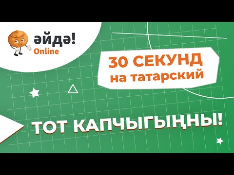 30 секунд на татарский: тот капчыгыңны!