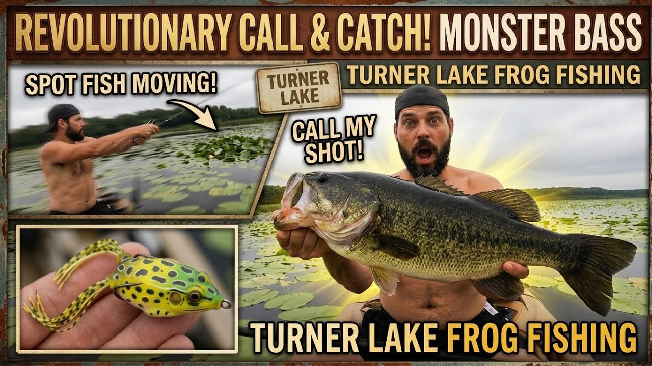 REVOLUTIONARY Call & Catch! Spotting a MONSTER Bass on the Booyah Frog (Turner Lake)