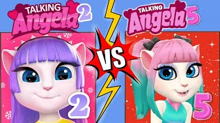 My talking Angela 2 VS My Talking Angela 5 ||