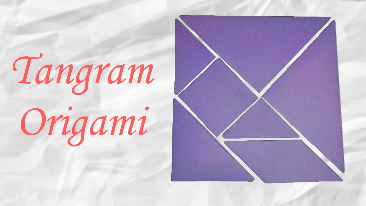 How To Make A Paper Tangram In Origami Very Easy YouTube