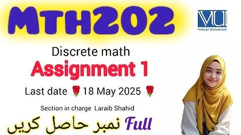 MTH202 ASSIGNMENT 1 2025||Laraib Shahid|| #mth202 #assignment1 #2025