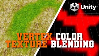 Blend Between Textures in a Shader (Vertex Colors) | ShaderGraph  Unity Tutorial
